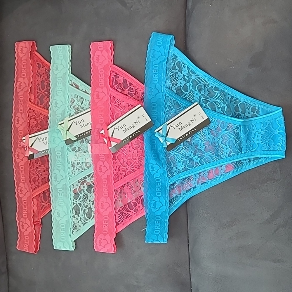 4 Lace Panties XL NWT
